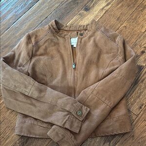 Brown Suede Girls Jacket size 12